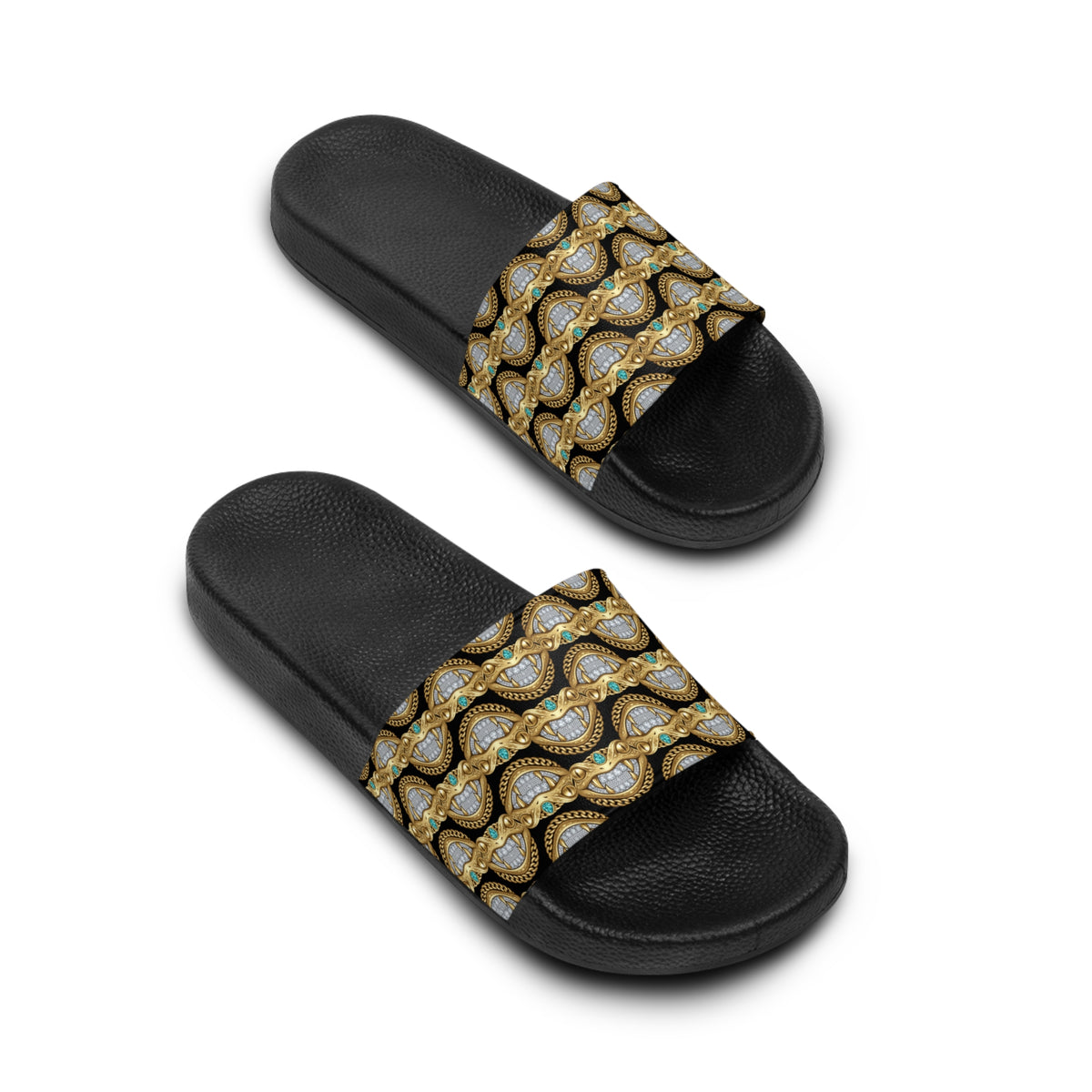 The "Masterpiece" Monogram Slides (Magnum Opus Collection) The "Midnight Forge" Edition