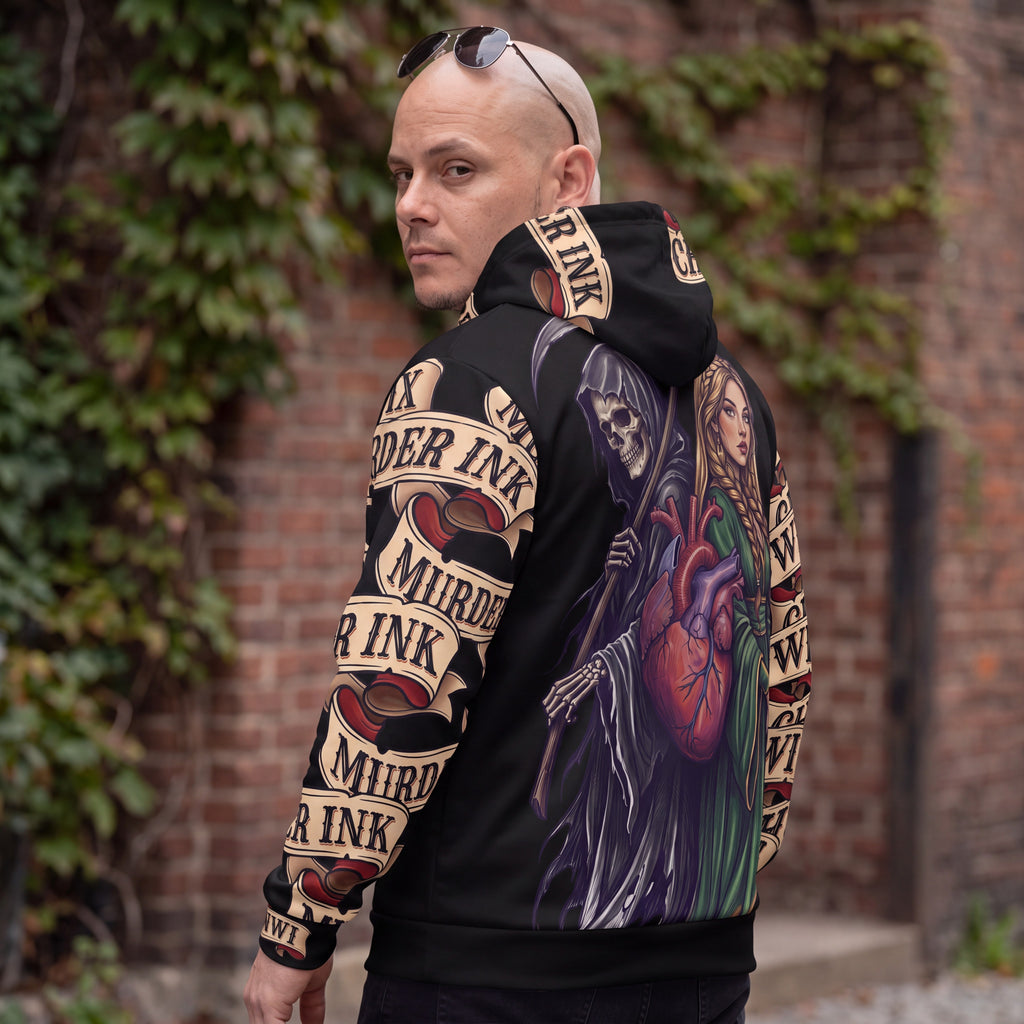 The "Life & Death" Sleeve-Print Hoodie