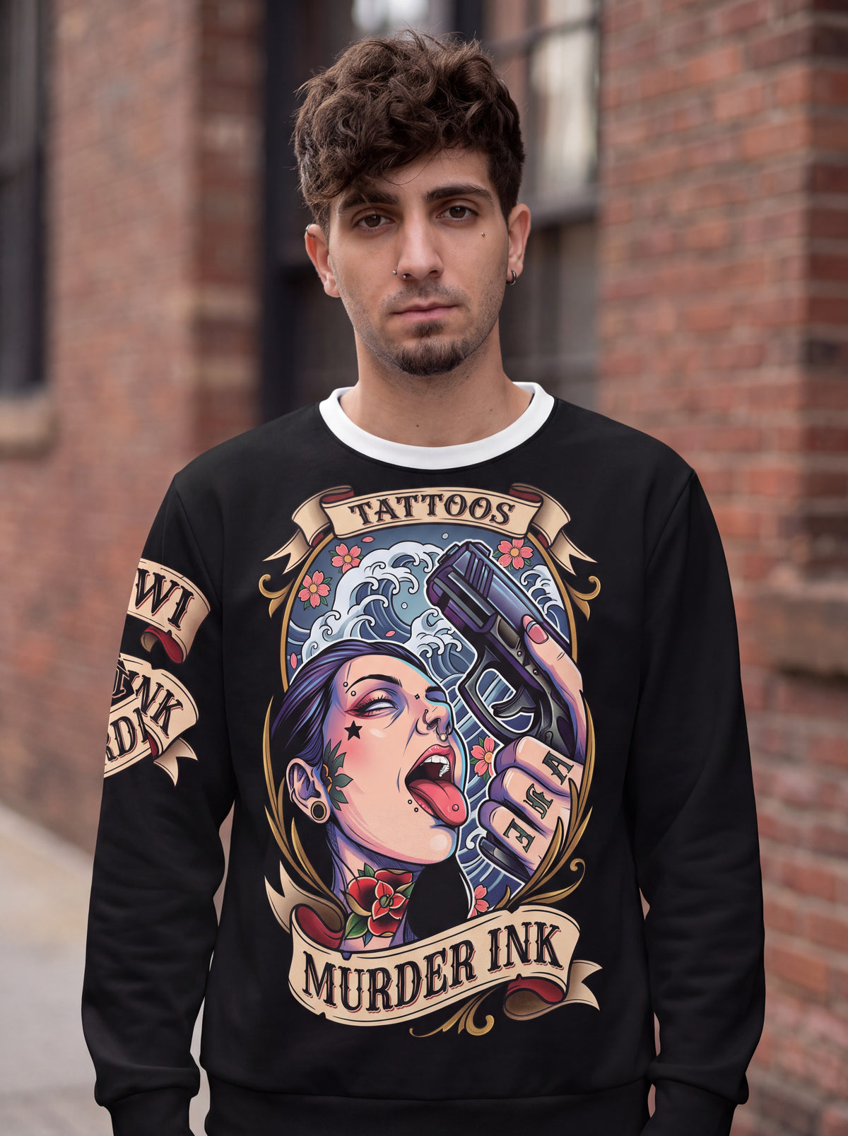 The "Cold Steel" Signature Crewneck (Chuwi x Murder Ink)