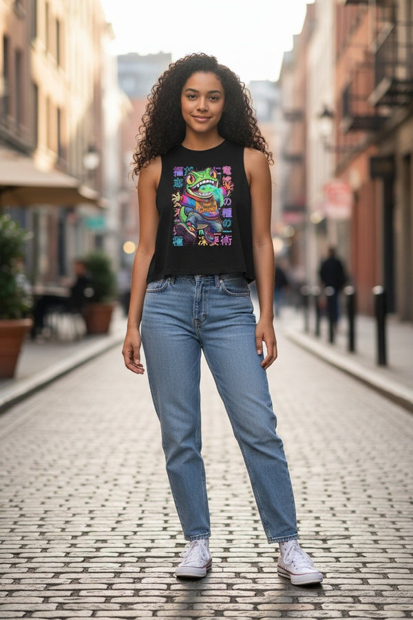 The "Neon Ronin" Crop Tank by Chuwi