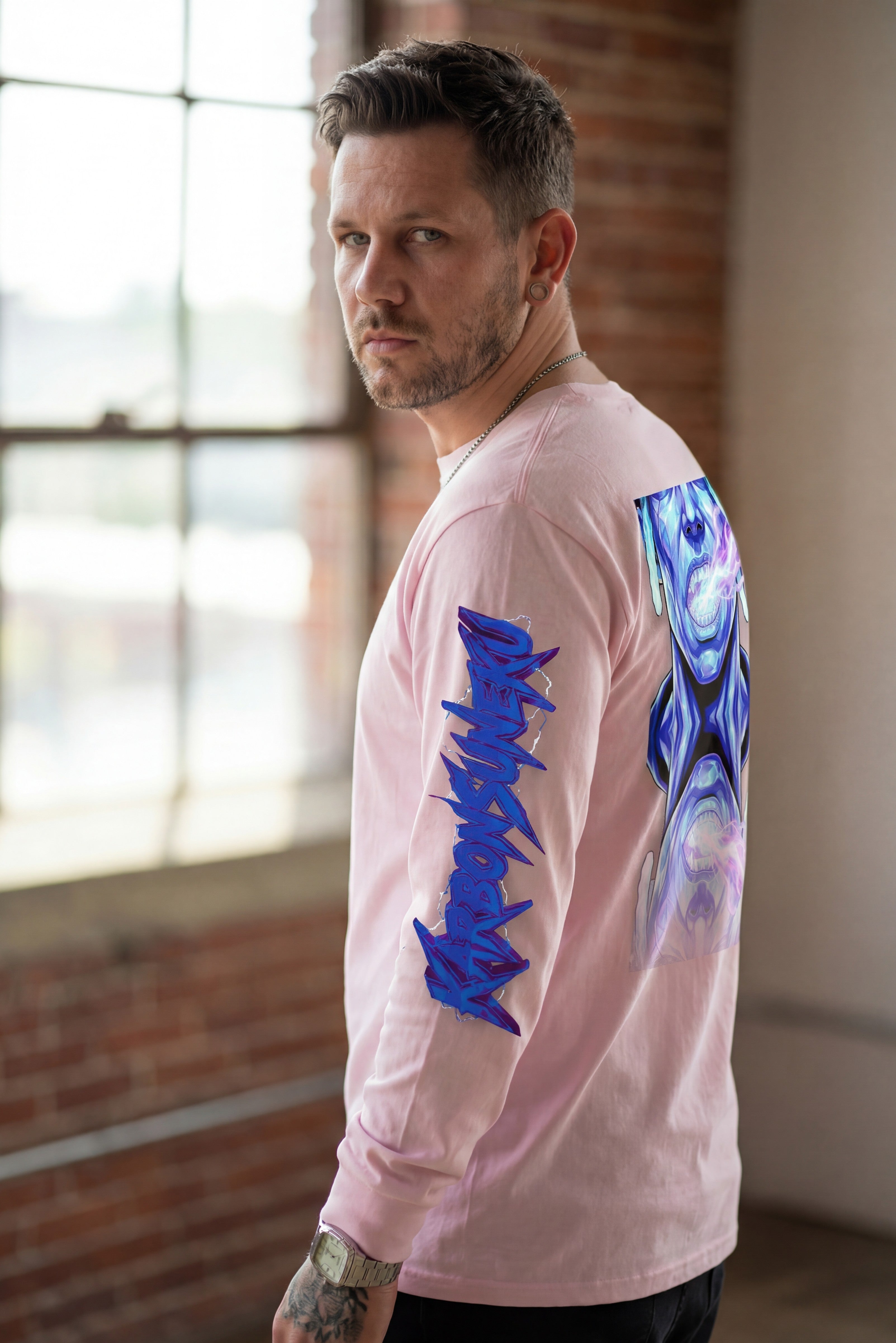 KarbonKloth: "C-B-N OverClock" Crew Neck Sweatshirt